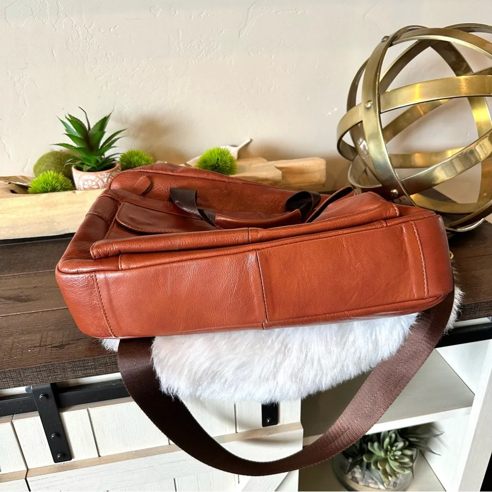 Polo Videng Laptop Bag Coffee Brown Medium Vintage